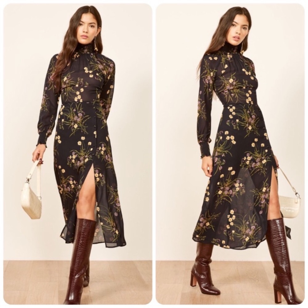 Reformation Georgina Dress in Mademoiselle